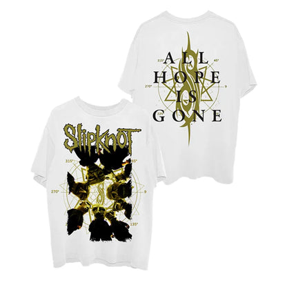 Photo SLIPKNOT Gothic Style Band T-Shirt 100% Cotton Graphic Tee Men Women Summer Streetwear Top