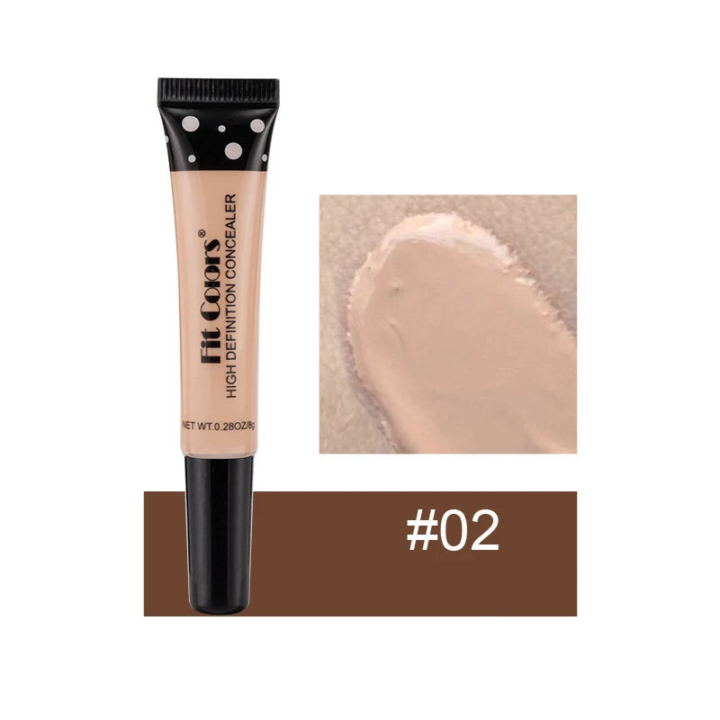 Corrector Líquido de Cobertura Completa Base de Maquillaje BB Cream de 8 Colores Transpirable Natural Iluminador Maquillaje Ojeras Crema Cosmética