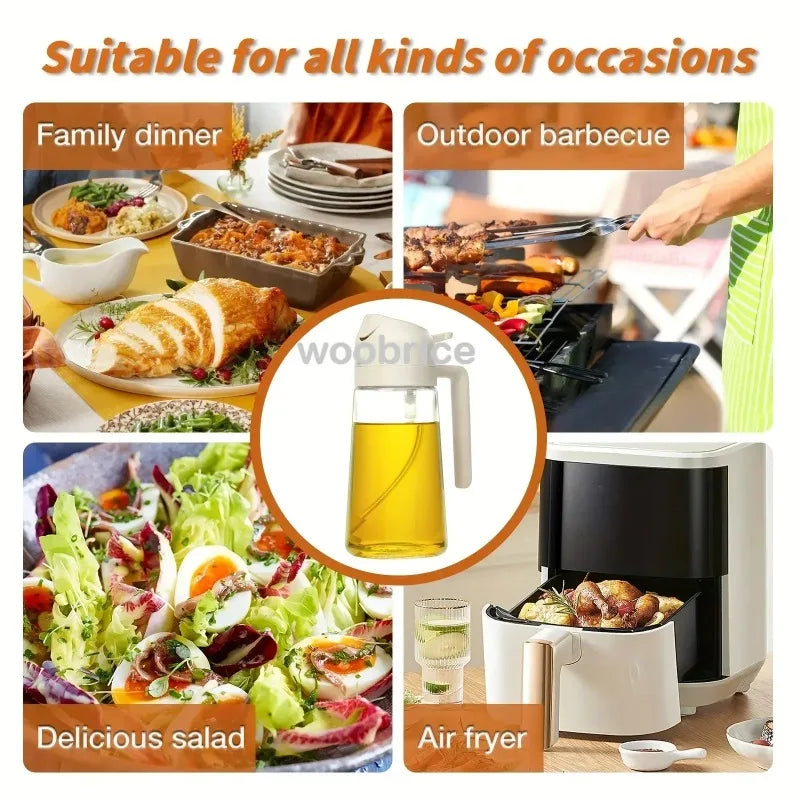 Pulverizador de aceite de oliva para verter aceite de cocina y especias