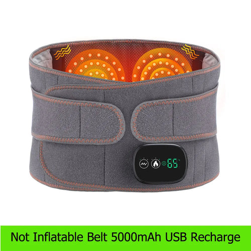 Faja lumbar con terapia de calor, masajeador, cinturón de masaje para la espalda