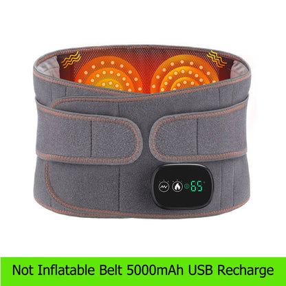 Faja lumbar con terapia de calor, masajeador, cinturón de masaje para la espalda