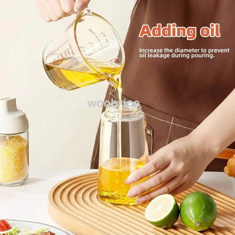 Pulverizador de aceite de oliva para verter aceite de cocina y especias