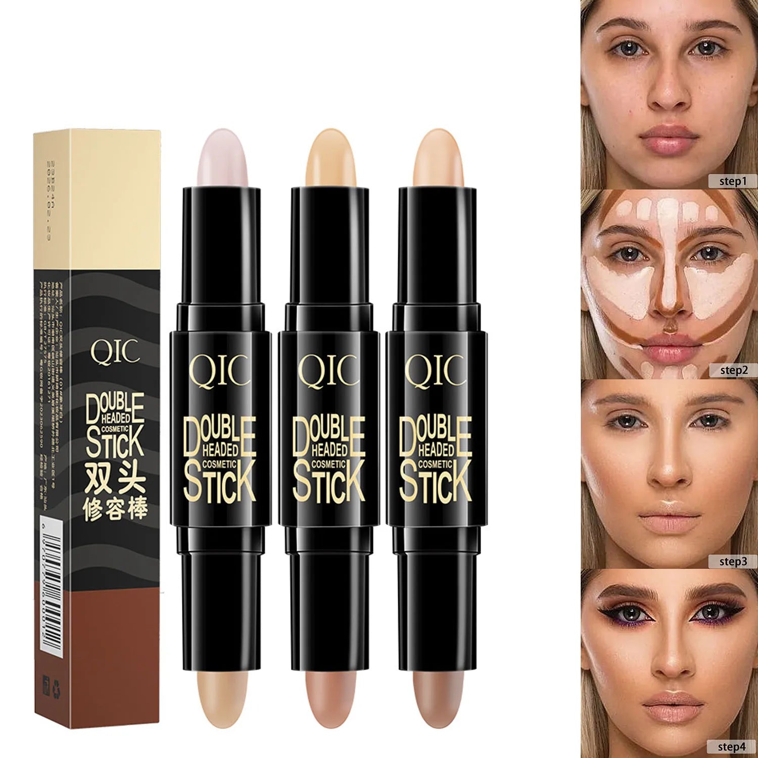 Base de maquillaje profesional de alta calidad para rostro, corrector para contorno de rostro, bronceador, cosméticos de belleza para mujer
