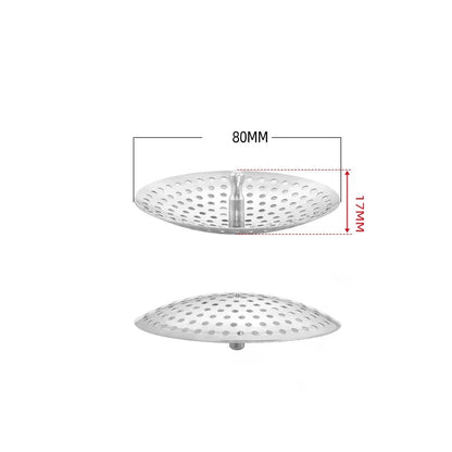 Colador de fregadero de cocina, tapón, filtro de drenaje de repuesto de acero inoxidable, recogedor de pelo para bañera, trampa para residuos, accesorios de baño