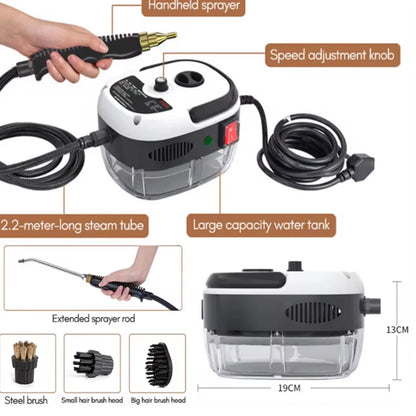 EU Plug 1500W 220V,US Plug 2500W 110V.Car washer,High-temperature steam cleaner, jet cleaner, kitchen range hood，Christmas gifts