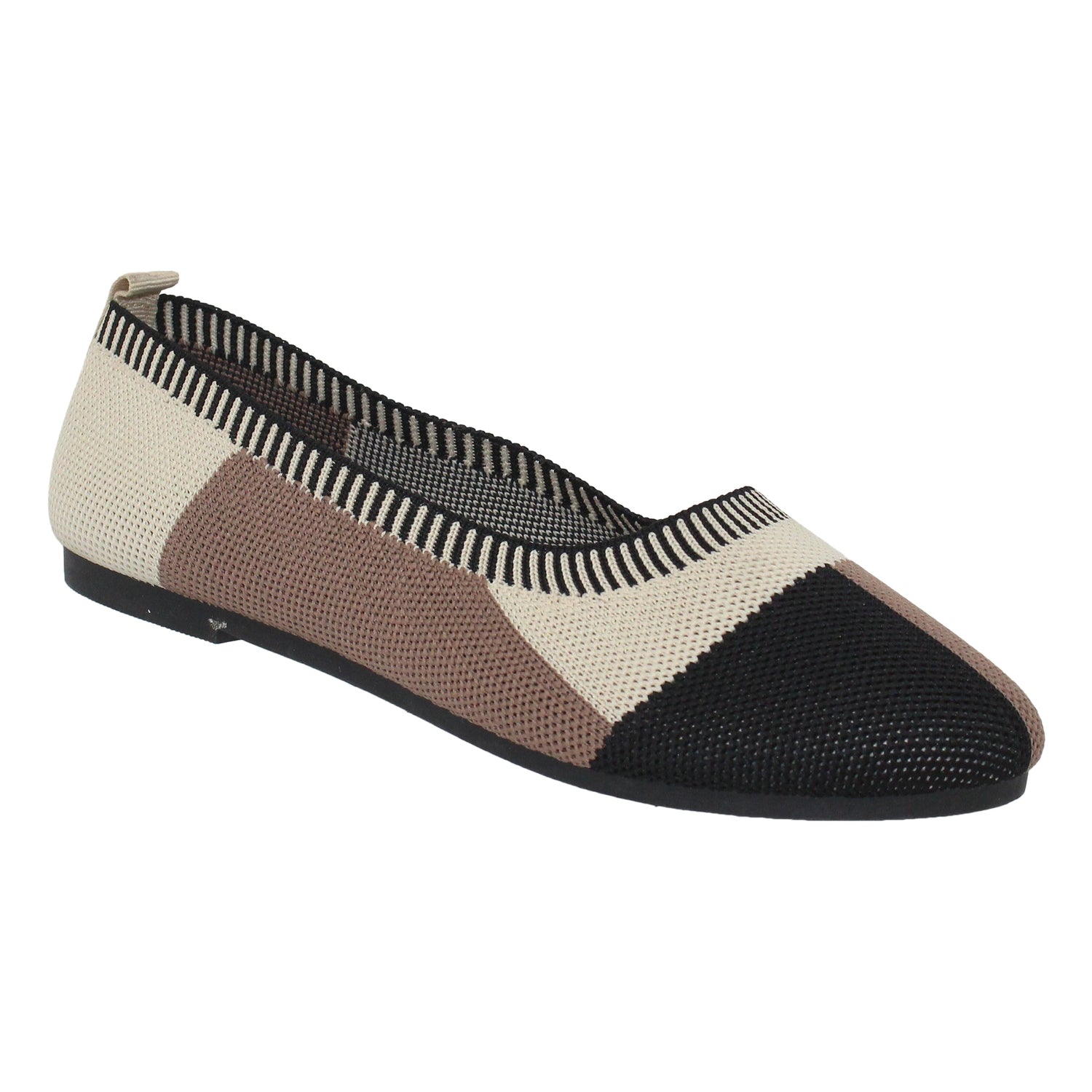 SOBEYO Zapatillas de Ballet para Mujer, Suaves, Suela de Goma, sin Cordones, Casual