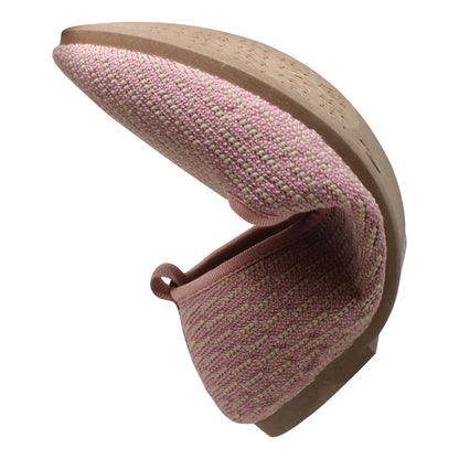 SOBEYO Zapatillas Bailarinas de Mujer Suéter Suela de Goma Suave Zapatos de Gamuza Beige