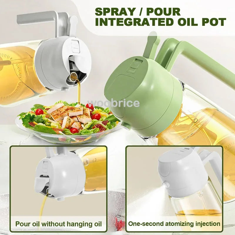 Pulverizador de aceite de oliva para verter aceite de cocina y especias