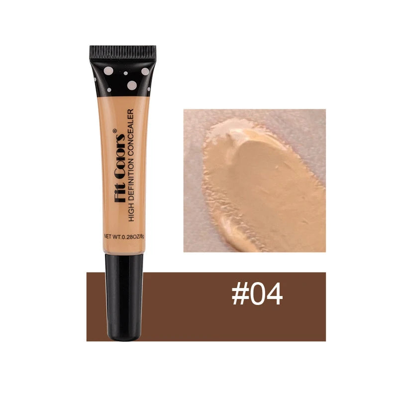 Corrector Líquido de Cobertura Completa Base de Maquillaje BB Cream de 8 Colores Transpirable Natural Iluminador Maquillaje Ojeras Crema Cosmética