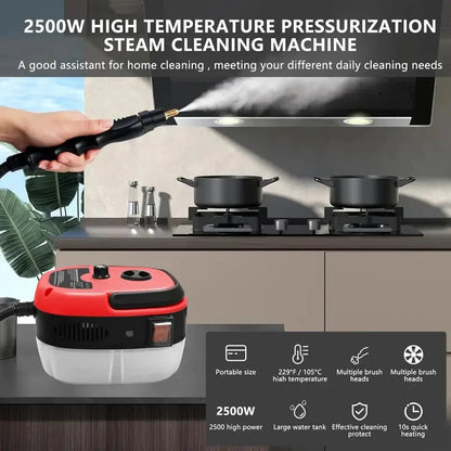 EU Plug 1500W 220V,US Plug 2500W 110V.Car washer,High-temperature steam cleaner, jet cleaner, kitchen range hood，Christmas gifts