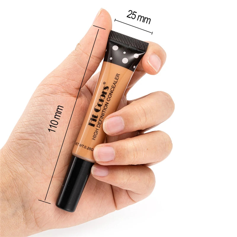 Corrector Líquido de Cobertura Completa Base de Maquillaje BB Cream de 8 Colores Transpirable Natural Iluminador Maquillaje Ojeras Crema Cosmética