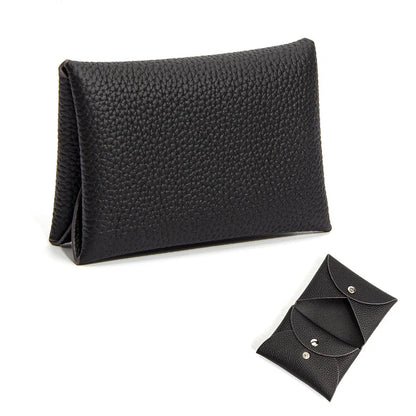 Cowhide Mini Envelope Card Bag Women&