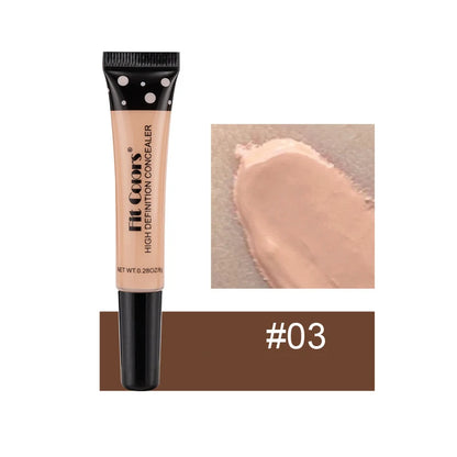 Corrector Líquido de Cobertura Completa Base de Maquillaje BB Cream de 8 Colores Transpirable Natural Iluminador Maquillaje Ojeras Crema Cosmética