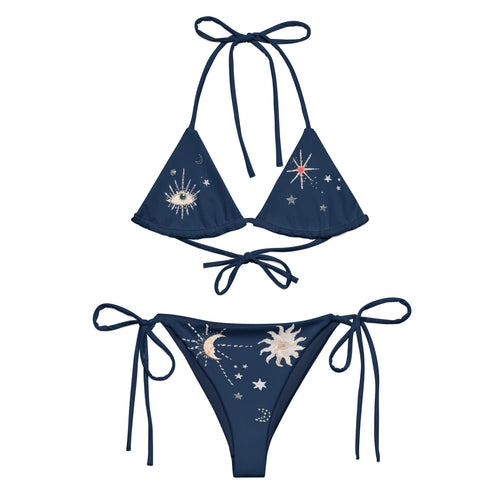 Vega String Bikini in Blue Copernicus