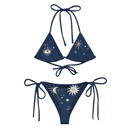 Bikini de tirantes Vega en Azul Copérnico