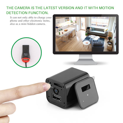 Cargador USB con cámara oculta 1080P HD para seguridad en el hogar