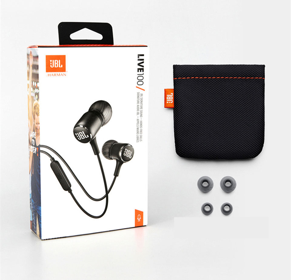 JBL LIVE100 Auriculares con cable de 3,5 mm Sonido estéreo Control en línea