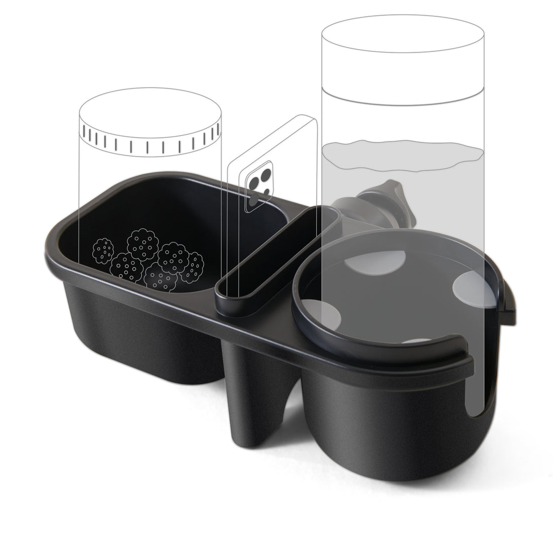 Portavasos para padres para cochecitos de bebé 3 en 1