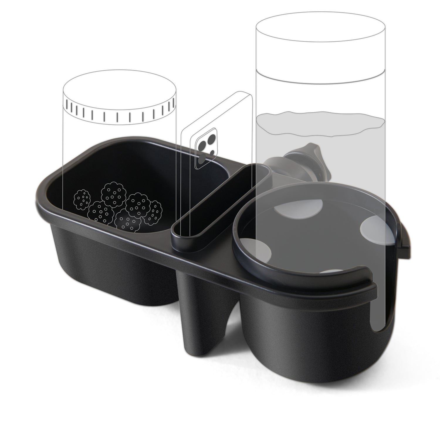 Portavasos para padres para cochecitos de bebé 3 en 1