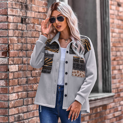 Americana extragrande con estampado de parches – Edición de lujo 25