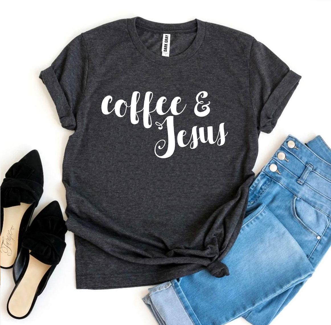 Camiseta de café y Jesús