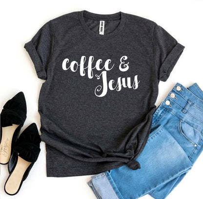 Camiseta de café y Jesús