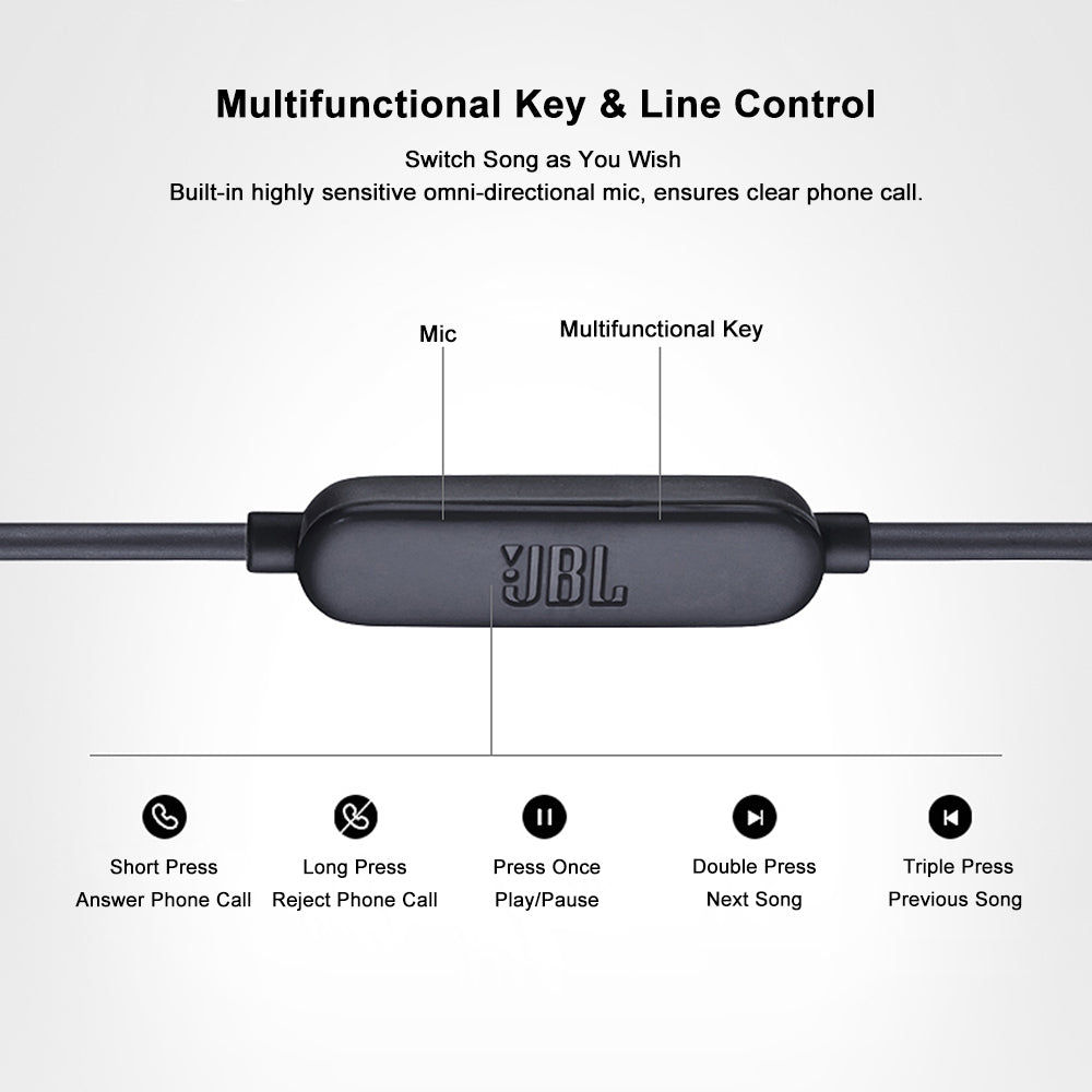 JBL LIVE100 Auriculares con cable de 3,5 mm Sonido estéreo Control en línea