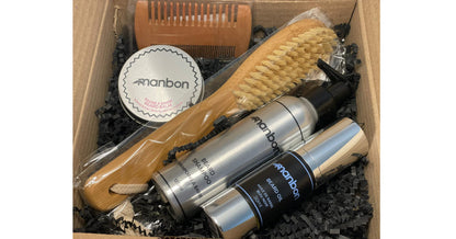 Kit de crecimiento y cuidado de barba natural y lujoso Manbon