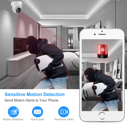 Cámara IP WiFi Vigilabebés Cámara de seguridad para el hogar