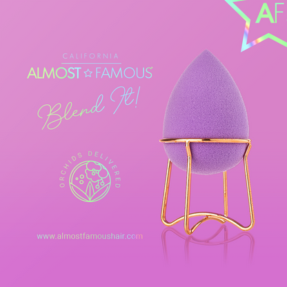 Esponja para Maquillaje Almost Famous con Soporte Oro Rosado