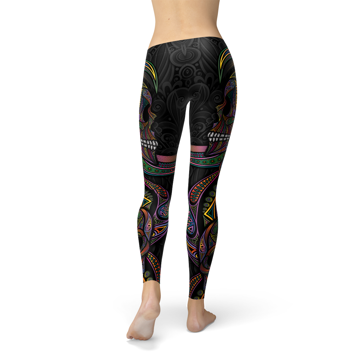 Leggings con calaveras de azúcar para mujer