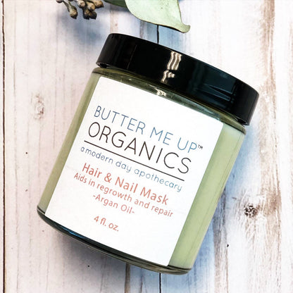 Mascarilla para cabello y uñas para el crecimiento de cabello largo y sano