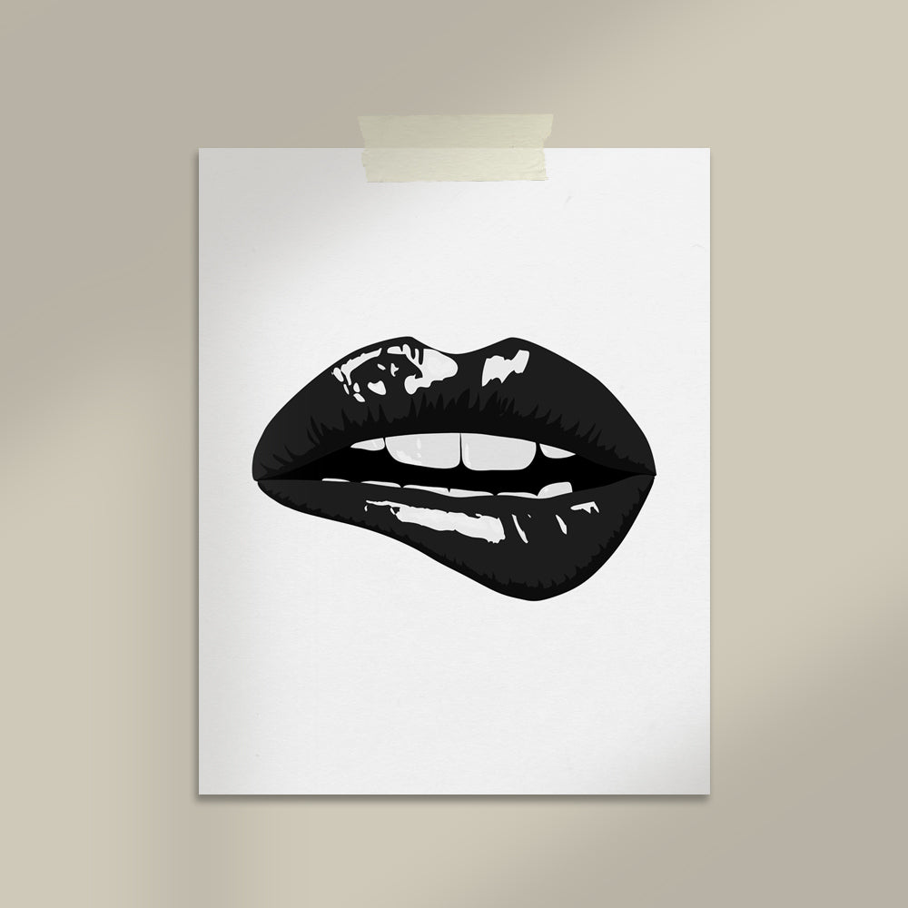 Impresión de arte moderno "Lips Fashion"
