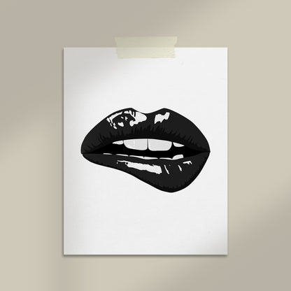Impresión de arte moderno "Lips Fashion"