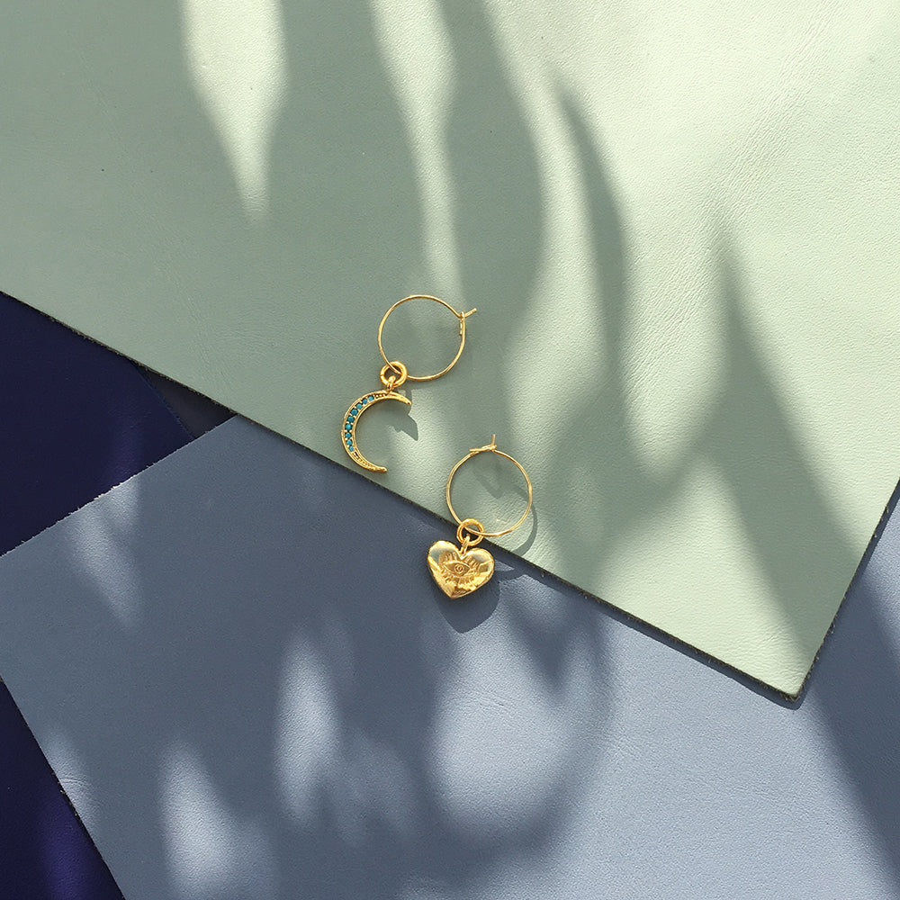 Pendientes Luna de Cristal