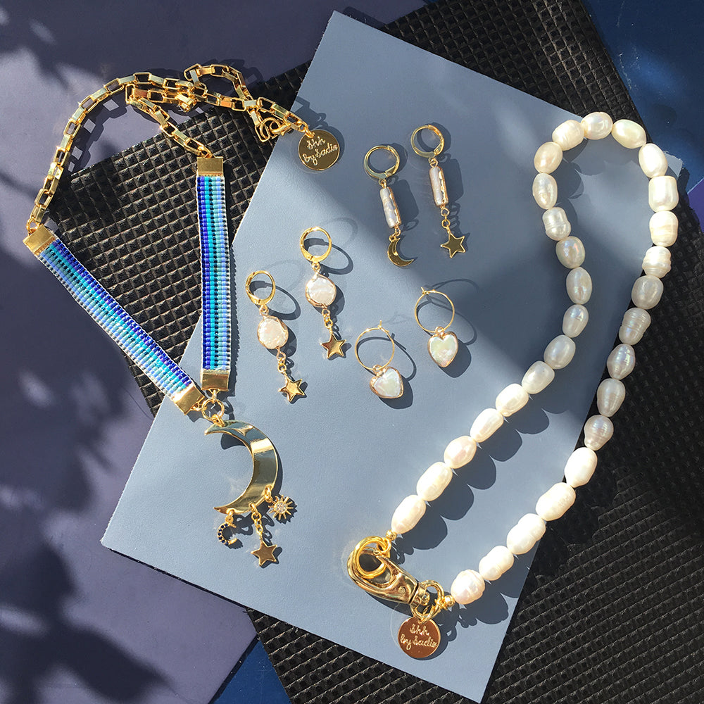 Pendientes Luna de Cristal