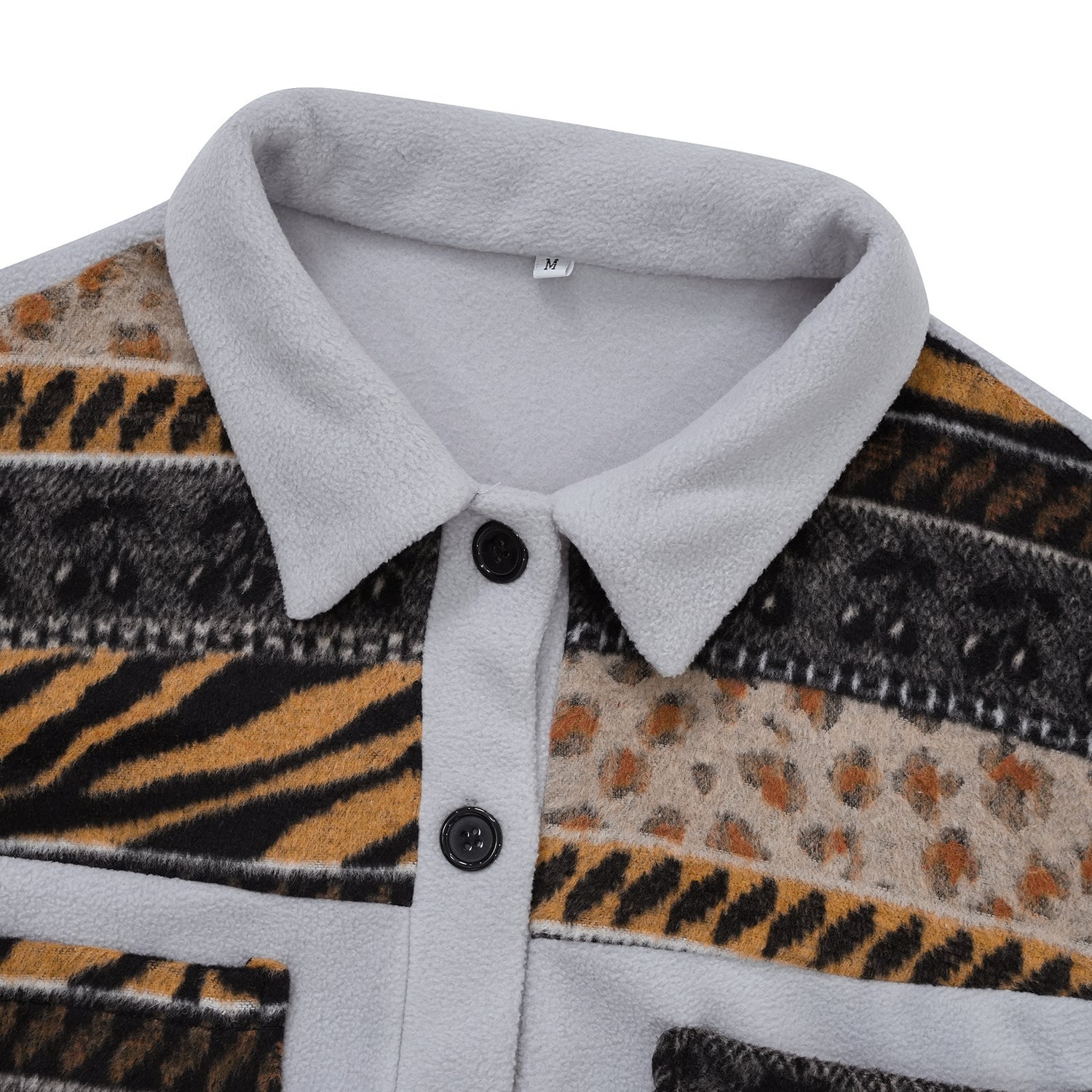 Americana extragrande con estampado de parches – Edición de lujo 25