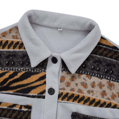 Americana extragrande con estampado de parches – Edición de lujo 25
