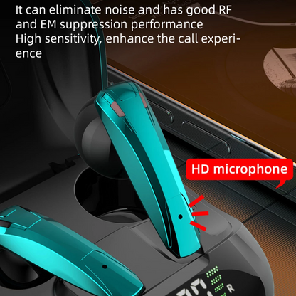 Auriculares inalámbricos TWS para juegos Bluetooth 5.0 con micrófono