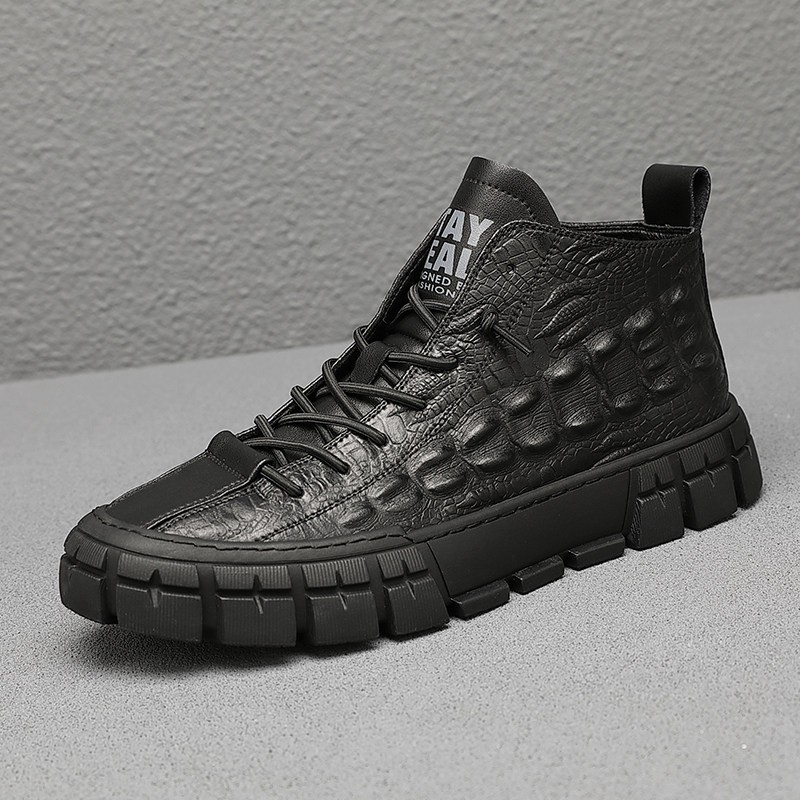 UrbanEdge™ – Botines de cuero para hombre con forro cálido