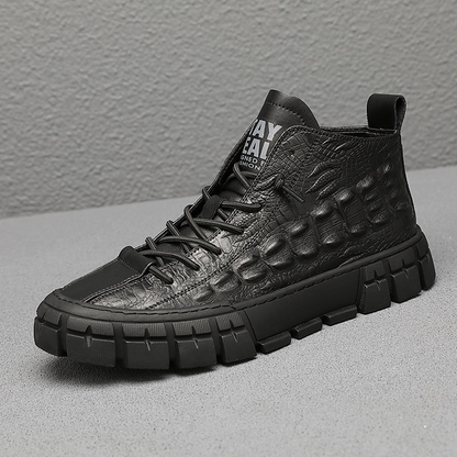 UrbanEdge™ – Botines de cuero para hombre con forro cálido