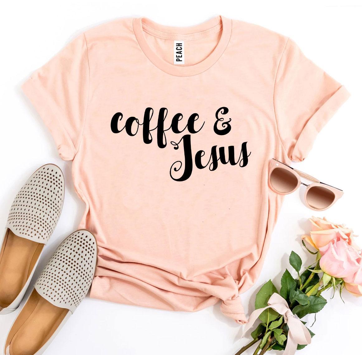 Camiseta de café y Jesús