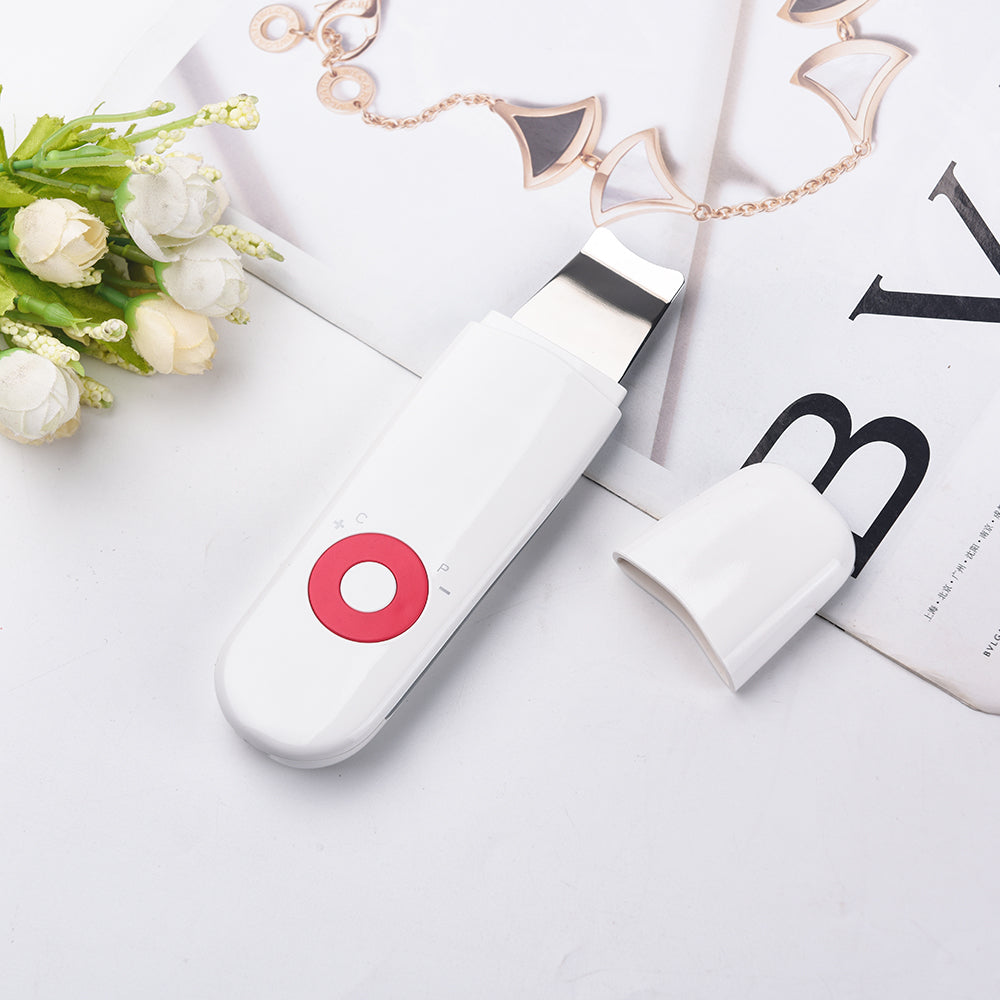 Limpiador facial ultrasónico de poros EU rojo