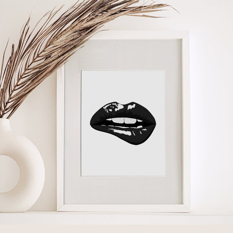 Impresión de arte moderno "Lips Fashion"