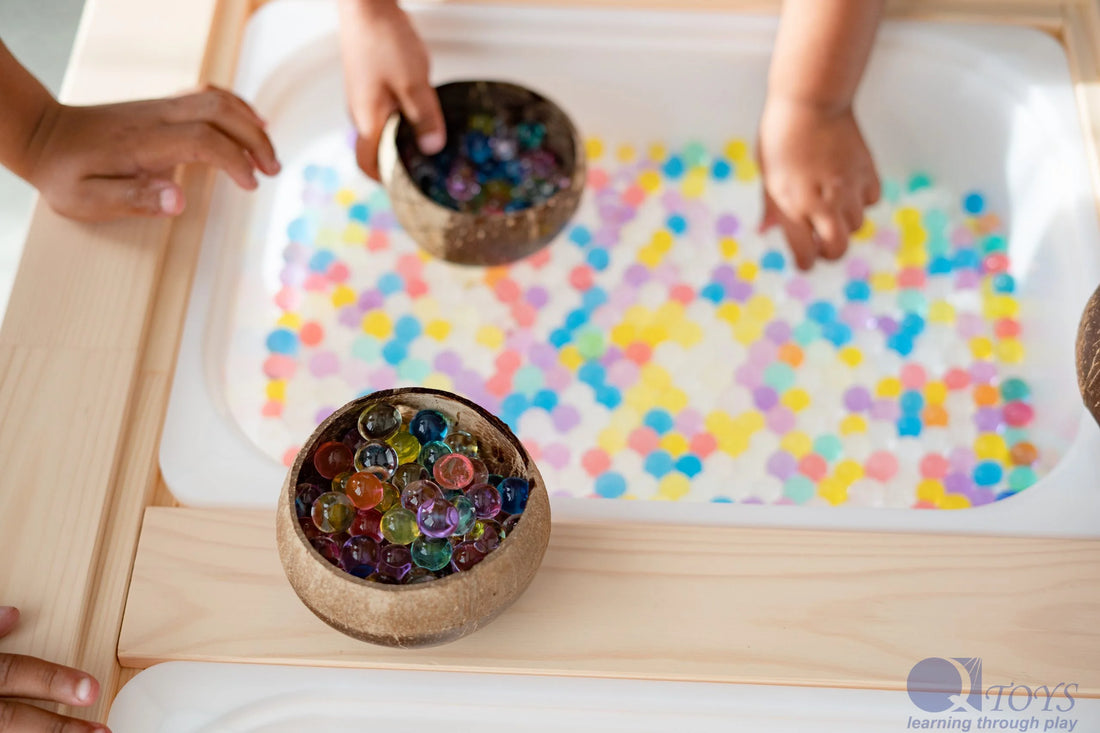 QToys Australia (EE. UU.) Juego de 6 cuencos de coco estampados