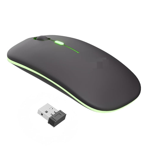 Ratón Inalámbrico de Modo Dual Recargable con LED