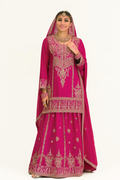 Women Embroidery Kurta Set-Rani Pink (Size-4XL) | D28