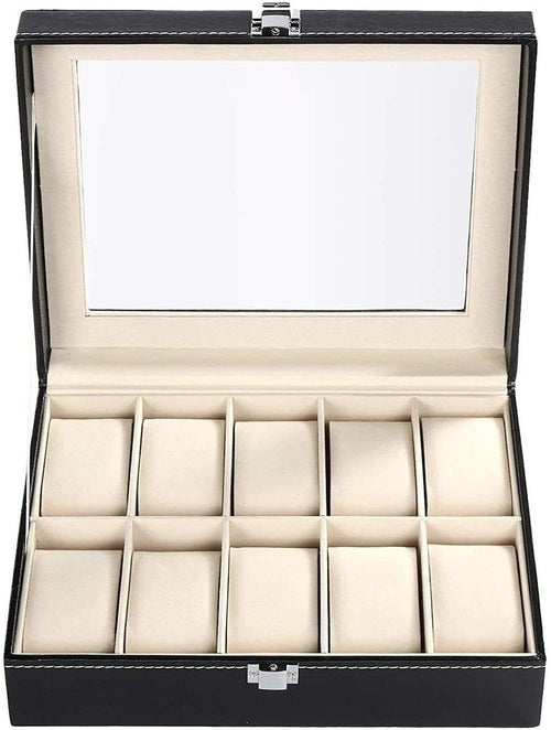 Estuche organizador de relojes de 10 ranuras