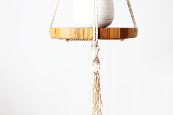 Soporte de macramé para plantas, Cuelgaplantas de macramé, Planta