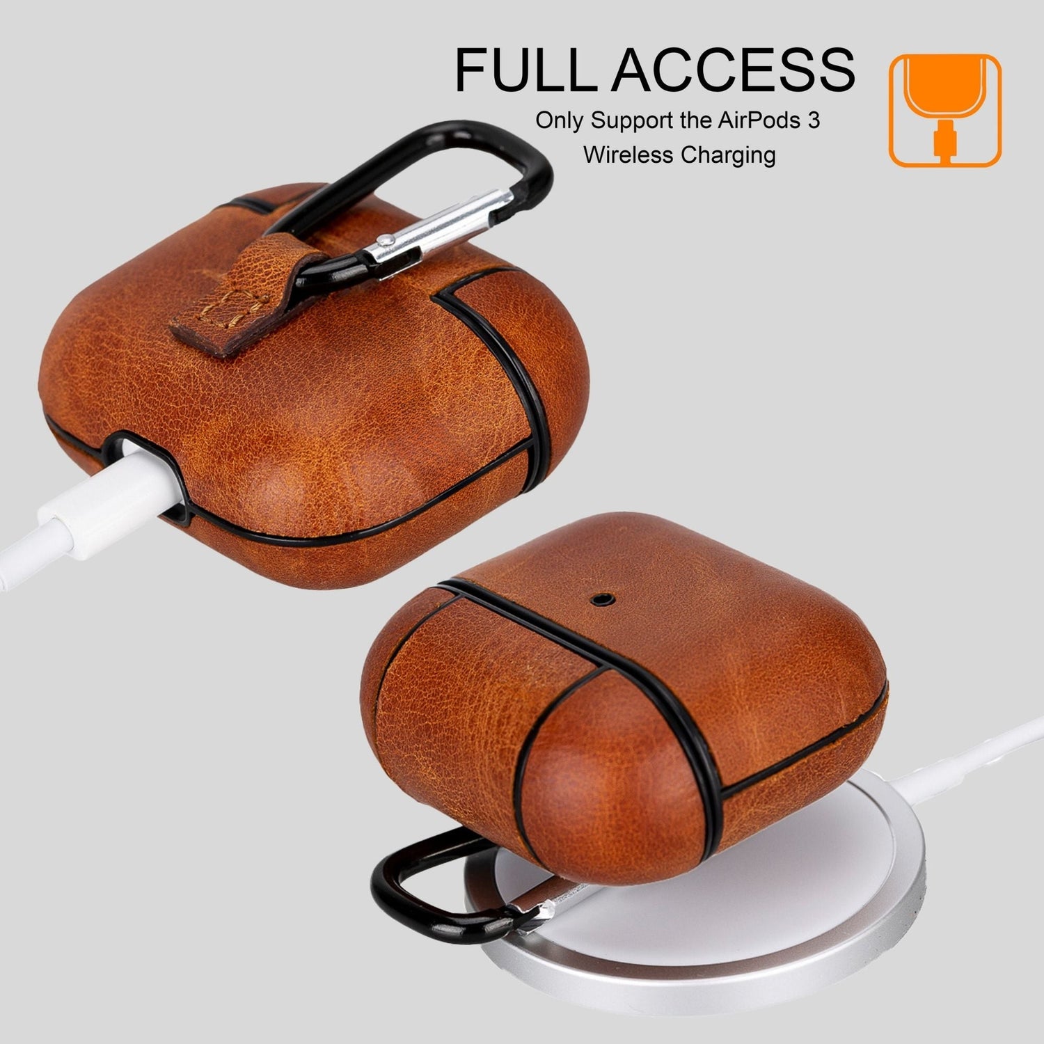 Estuche de cuero Gillette para AirPods 3